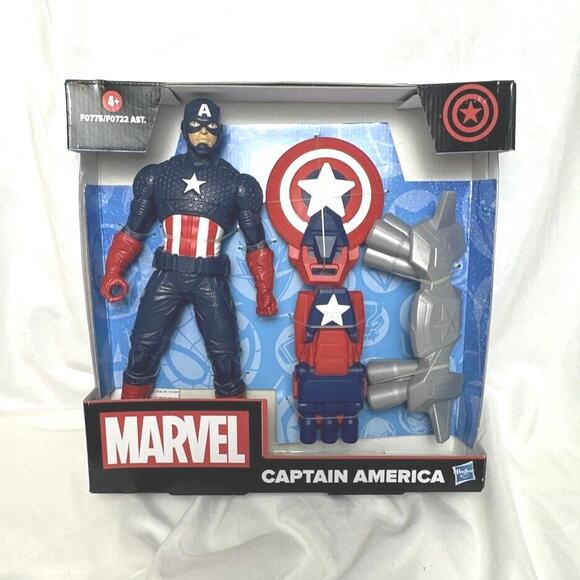 2021 Marvel CAPTAIN AMERICA 9" Action Figure Shield Gauntlet Booster NEW NIB - Picture 9 of 10